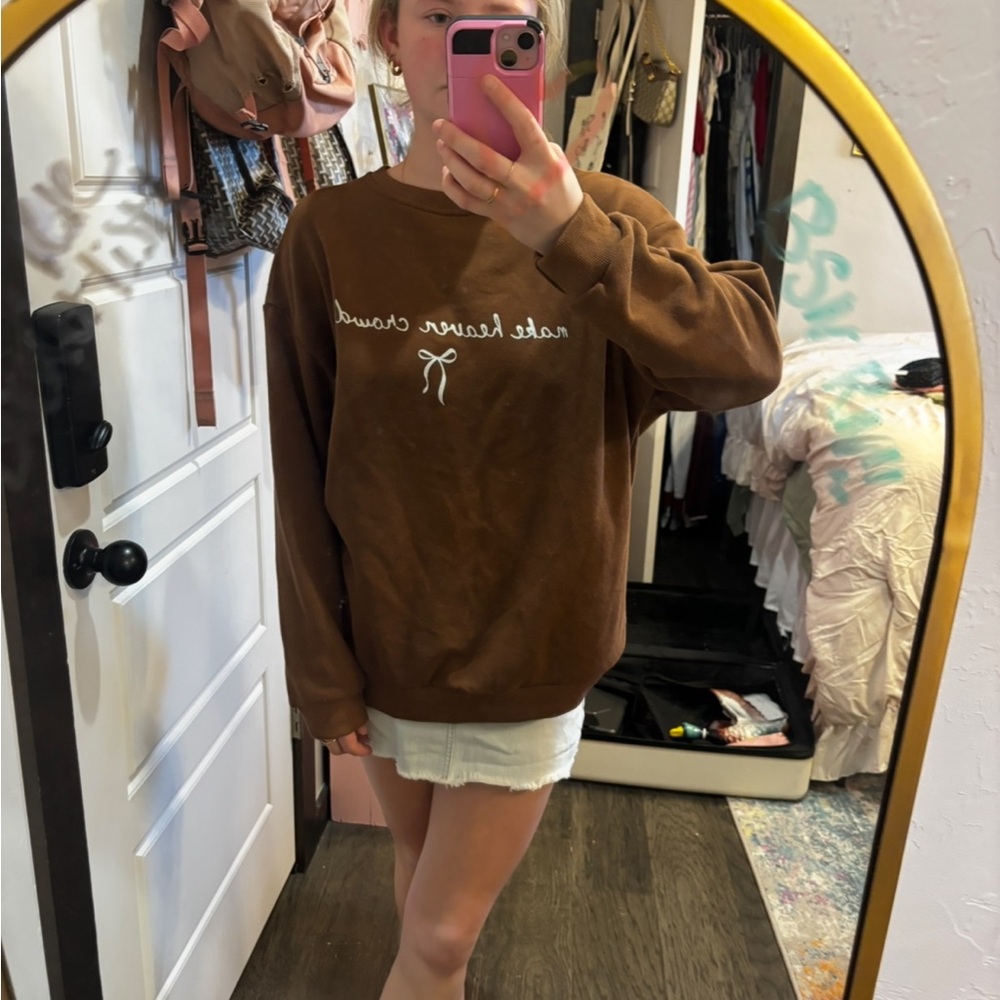 Comfort Colors Chocolate Brown Sweatshirt